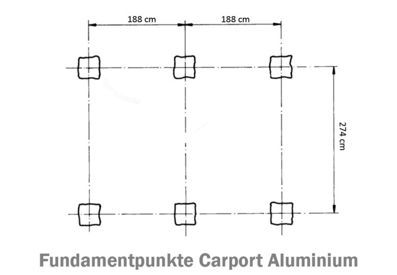 Carport Aluminium eloxiert 