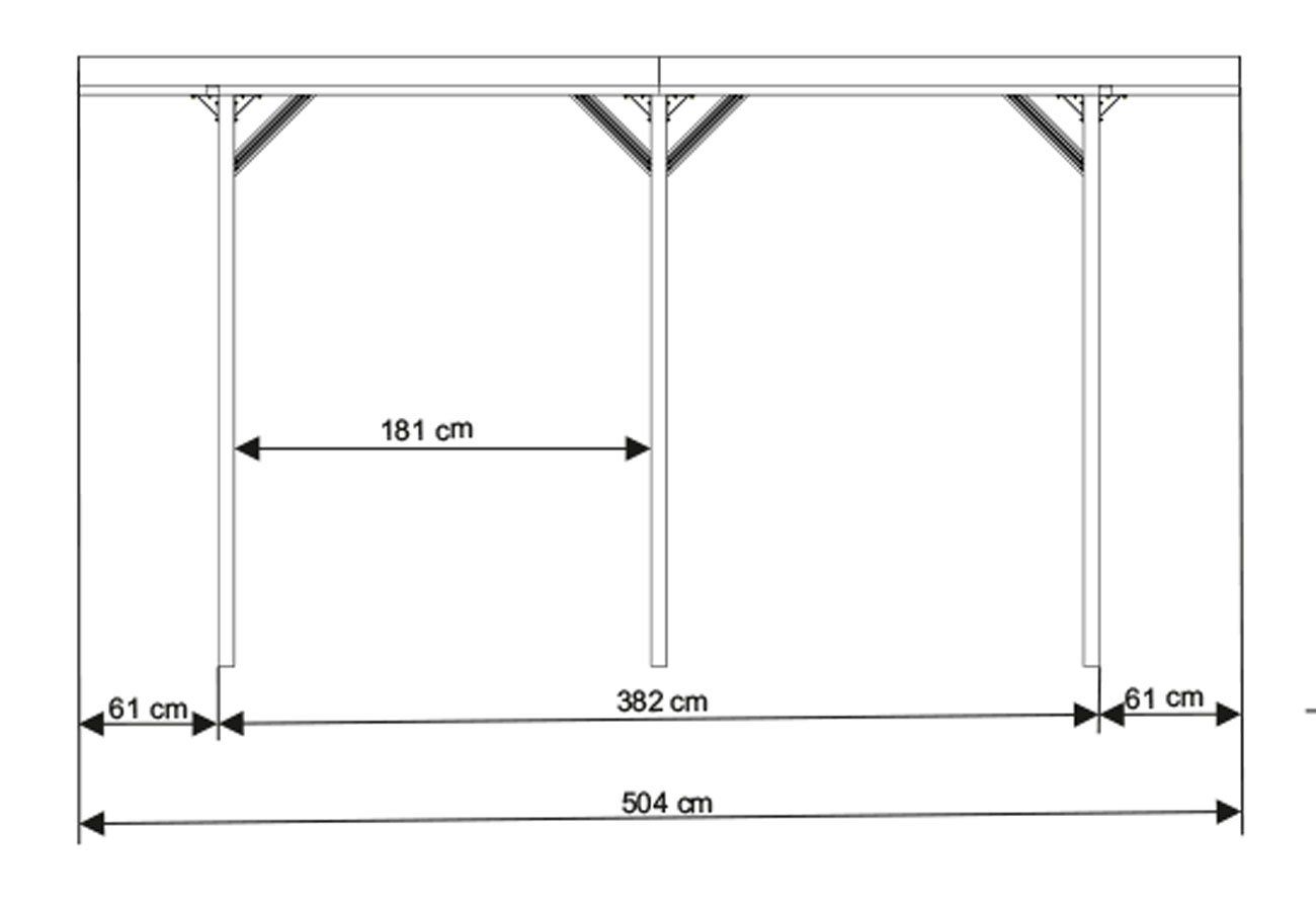 Carport Aluminium eloxiert 