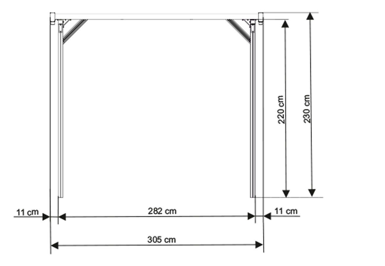 Carport Aluminium eloxiert 