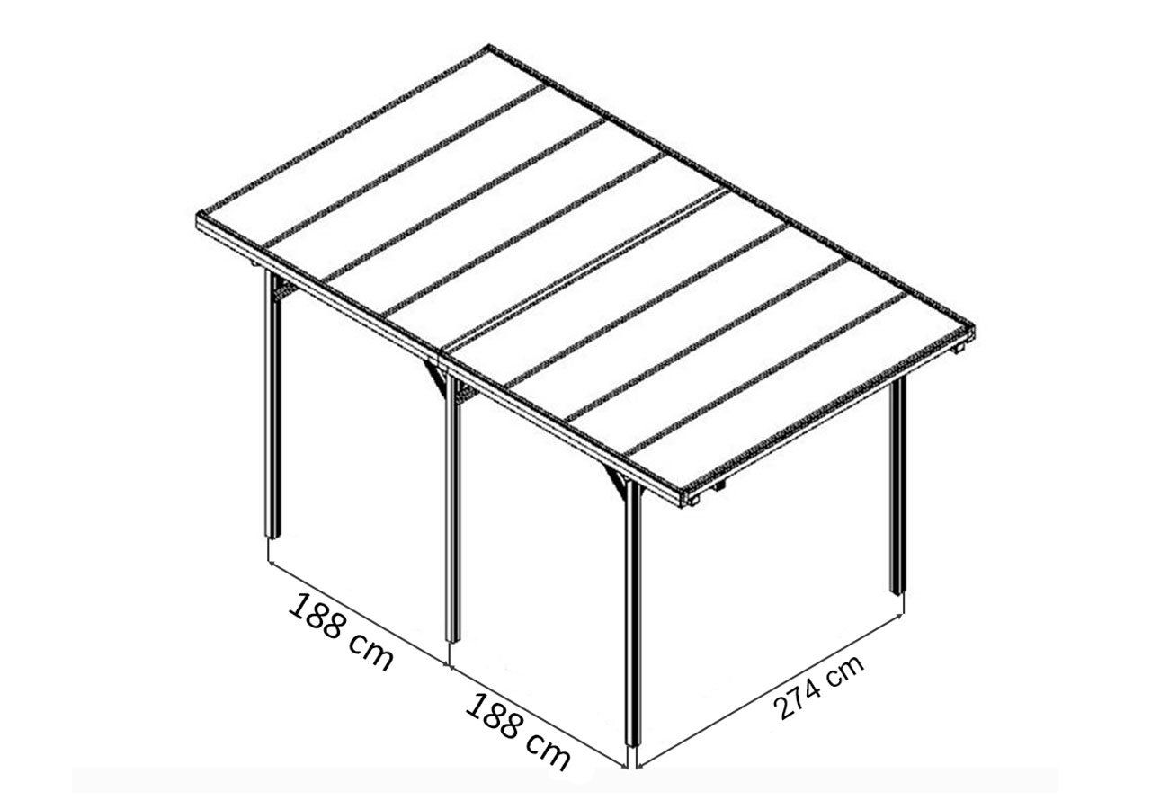 Carport Aluminium eloxiert 